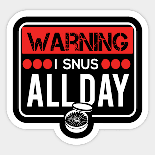 Snus Tobacco Nicotine substitute cigarette substitute non-smoker anti-smoking smoke-free smoker Sticker